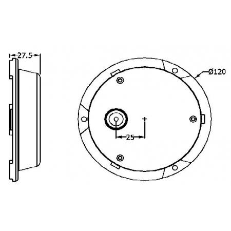 Lampa podwodna do jachtu PRD120 300 Watt